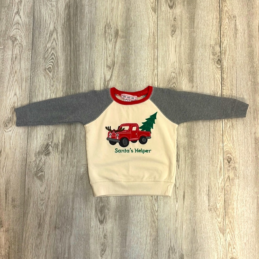 Boys 2t Santa’s Helper sweatshirt
